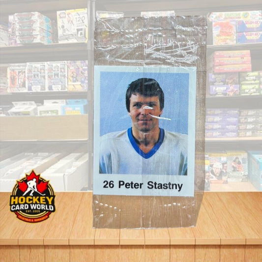 1988-89 Frito-Lay Stickers Sealed Wrapper Hockey Sticker Peter Stastny 26 Image 1