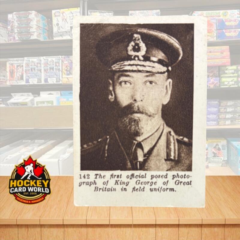 1916 Imperial Tobacco World War 1 C98 #142 King George Britain  V105510 Image 1