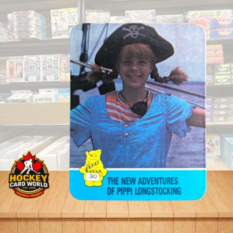 1988 Hostess Hot Summer Flicks Sticker #30 Adventures of Pippi V105519 Image 1