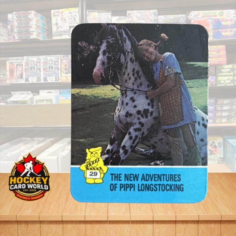 1988 Hostess Hot Summer Flicks Sticker #29 Adventures of Pippi V105520 Image 1