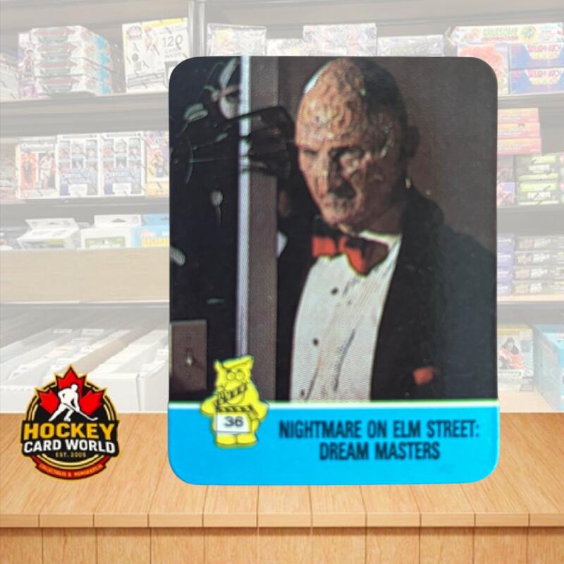 1988 Hostess Hot Summer Flicks Sticker #36 Nightmare Elm Street V105527 Image 1
