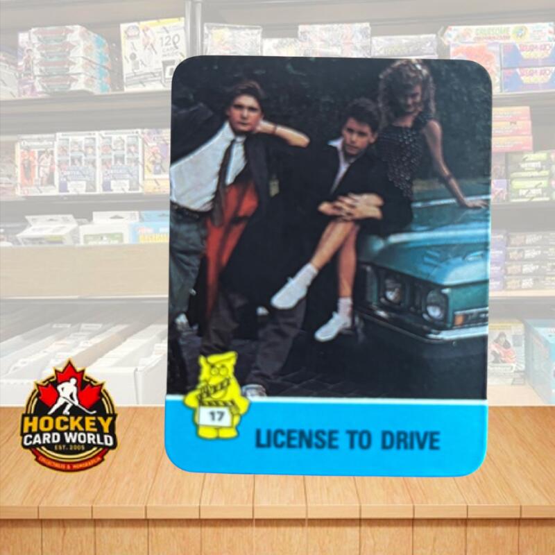 1988 Hostess Hot Summer Flicks Sticker #17 License To Drive V105528 Image 1