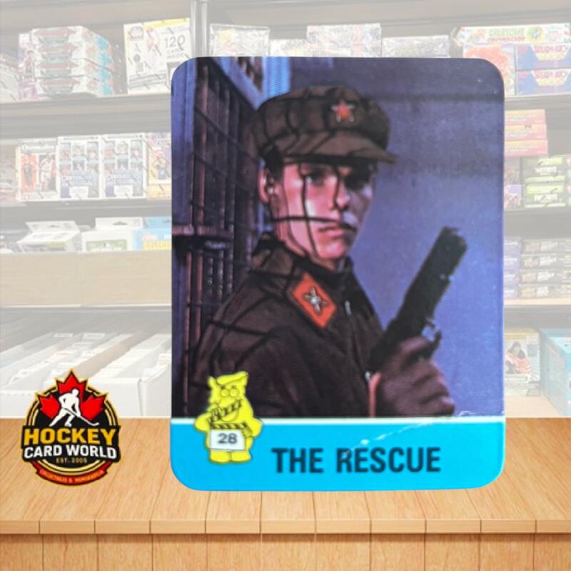 1988 Hostess Hot Summer Flicks Sticker #28 The Rescue V105534 Image 1