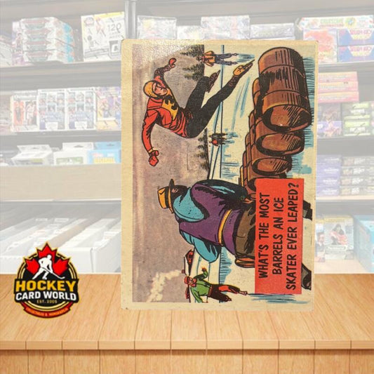 1957 Topps Isolation Booth #50 What's most barrels skater ever leaped? V105550 Image 1