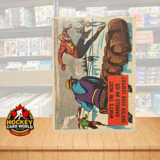 1957 Topps Isolation Booth #50 What's most barrels skater ever leaped? V105551 Image 1