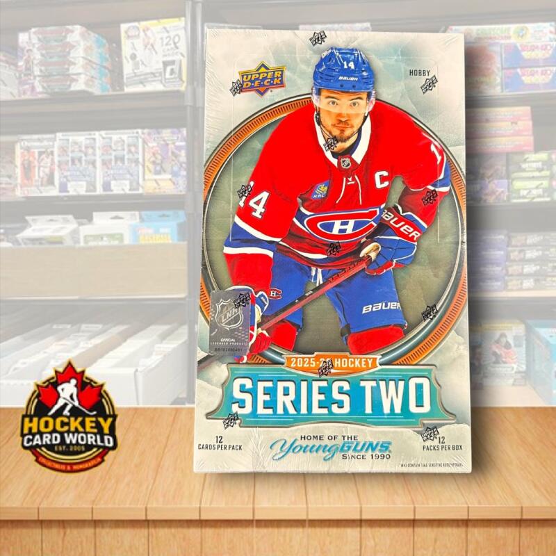 2025-26 Upper Deck Series 2 Hockey Hobby Box - 12 Pack Box Image 1