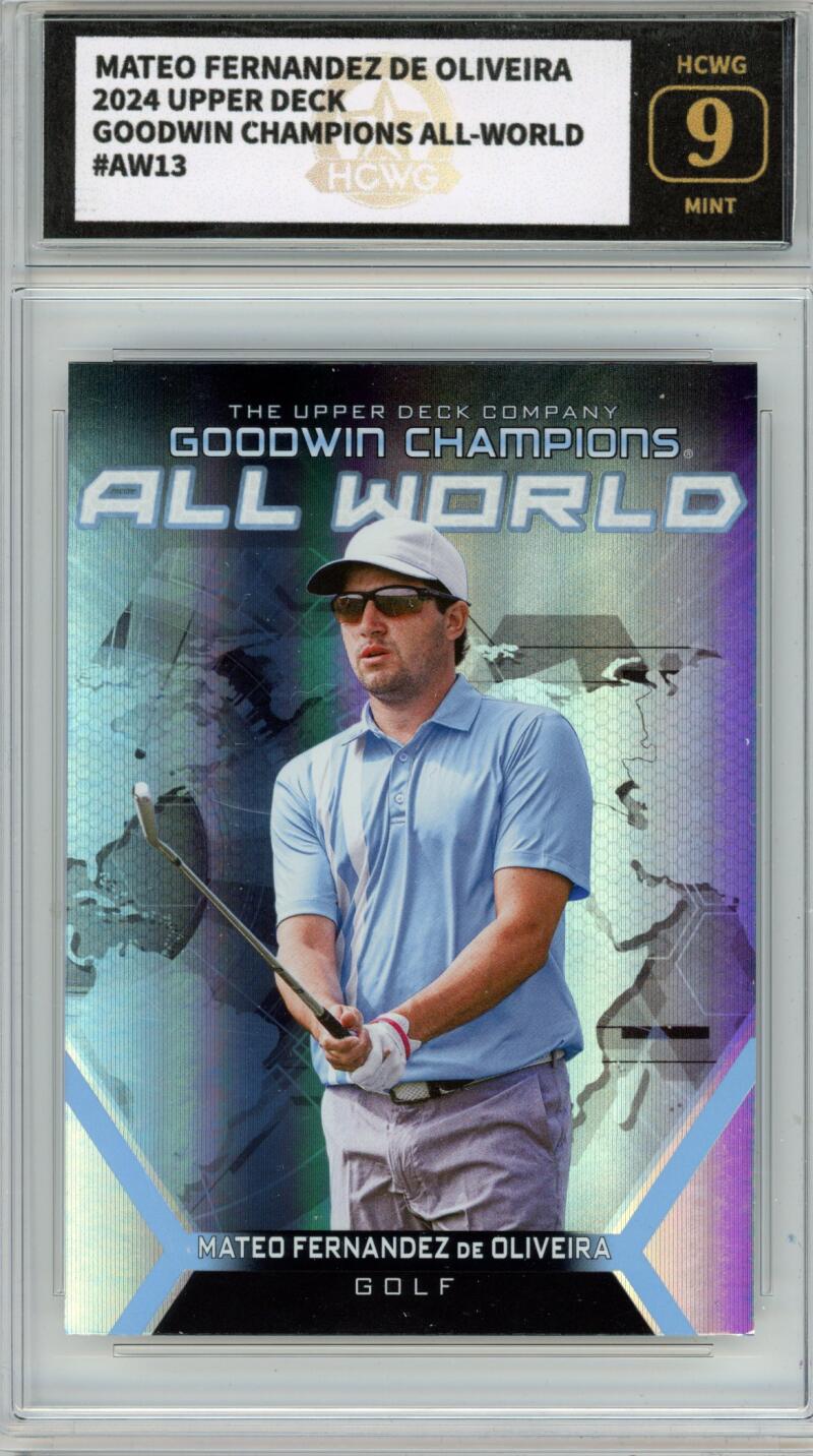 2024 Upper Deck Goodwin Champion All-World #AW13 Mateo Oliveira Graded HCWG 9 Image 1