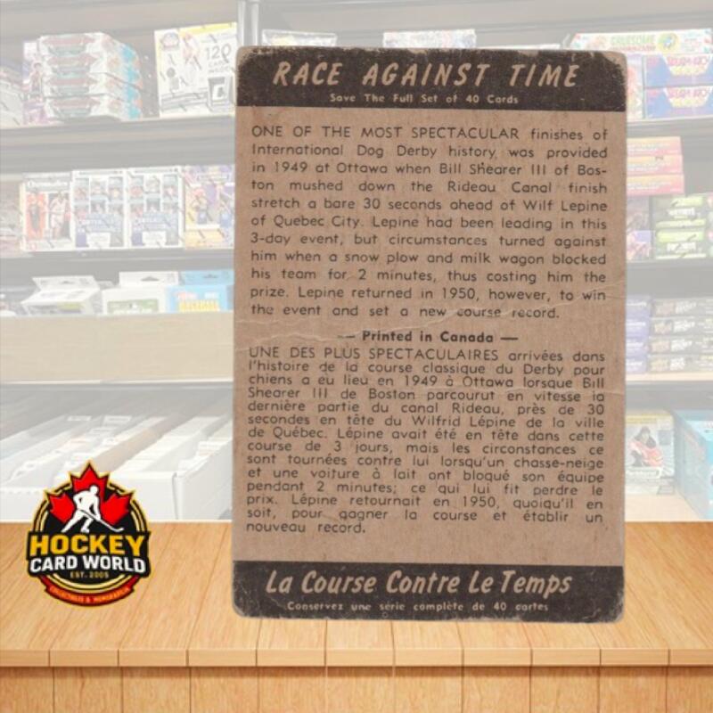 1954 Parkhurst Race Against Time #22 Milk Wagon Cheats Lepine of $1000 V105574 Image 2