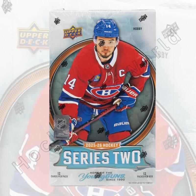 2025-26 Upper Deck Series 2 Hockey Hobby Box - 12 Pack Box Image 1