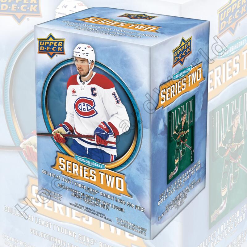 2025-26 Upper Deck Series 2 Hockey Blaster Box - 4 Pack Box Image 1