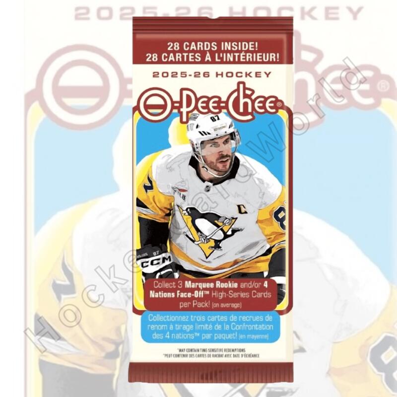 2025-26 Upper Deck O-Pee-Chee Hockey Jumbo Fat Pack - 28 cards per pack Image 1