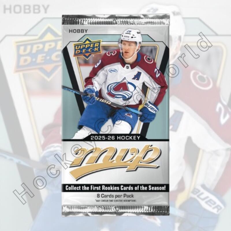 2025-26 Upper Deck MVP Hockey Sealed Hobby Pack - 8 Cards Per Pack Image 1