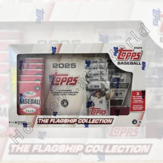 2025 Topps & Heritage Baseball Flagship Collection Sealed Box 15 Packs +Oversize Image 1