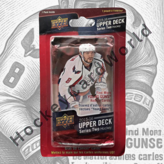2015-16 Upper Deck Hockey Series 2 Blister Pack - Look for McDavid, Eichel YG Rookies Image 1