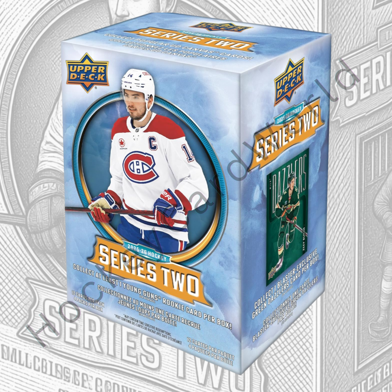 2025-26 Upper Deck Series 2 Hockey Blaster Box - 4 Pack Box Image 1
