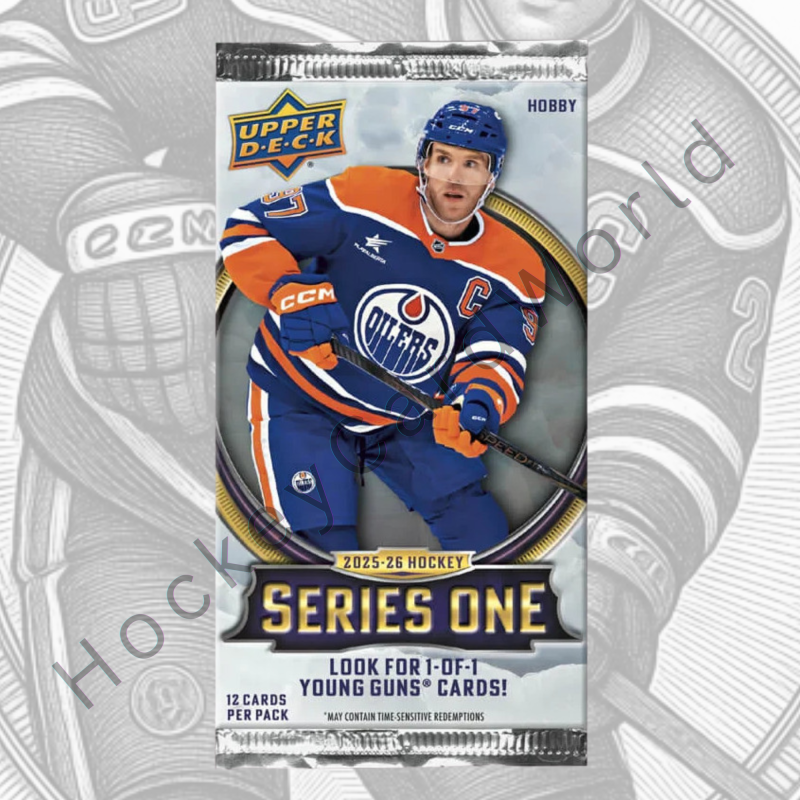 2025-26 Upper Deck Series 1 Hockey Hobby PACK - 12 cards Per Pack  Image 1