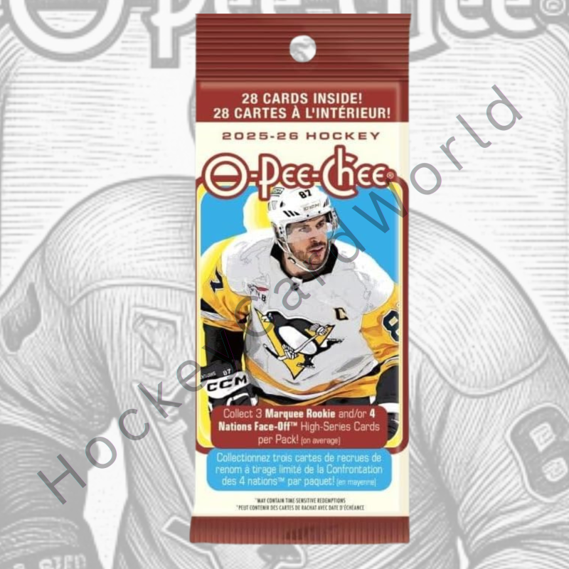 2025-26 Upper Deck O-Pee-Chee Hockey Jumbo Fat Pack - 28 cards per pack Image 1