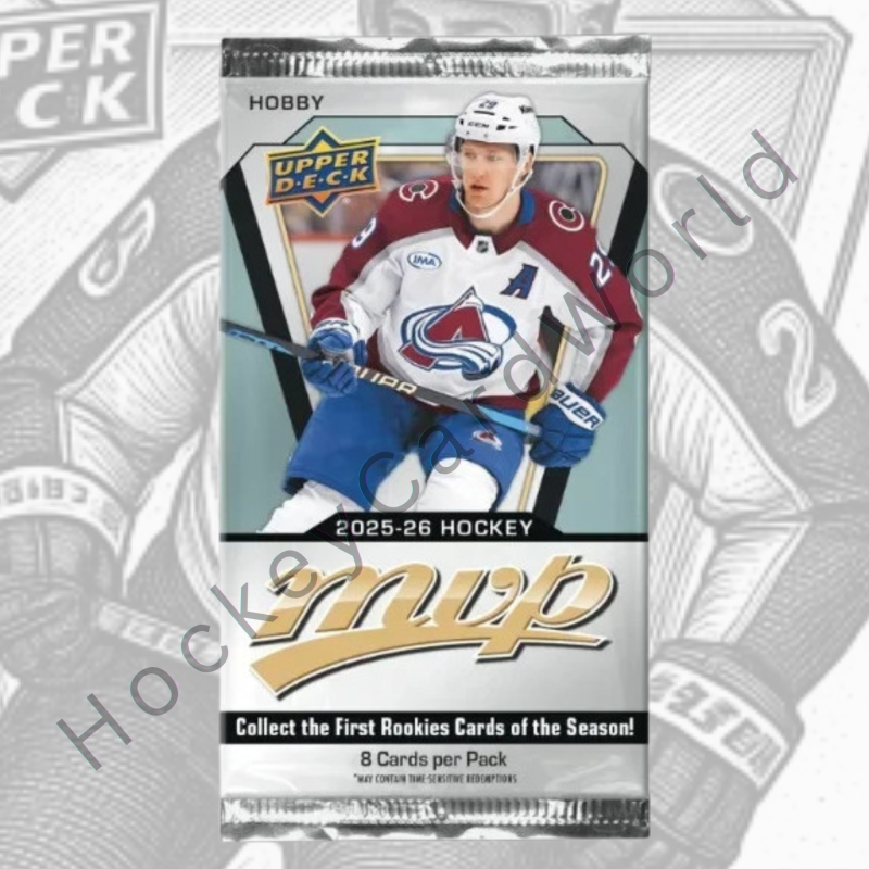 2025-26 Upper Deck MVP Hockey Sealed Hobby Pack - 8 Cards Per Pack Image 1