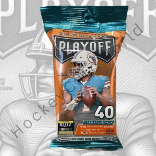 2021 Panini Playoff Football Factory Sealed Cello Pack - 40 Cards! Image 1