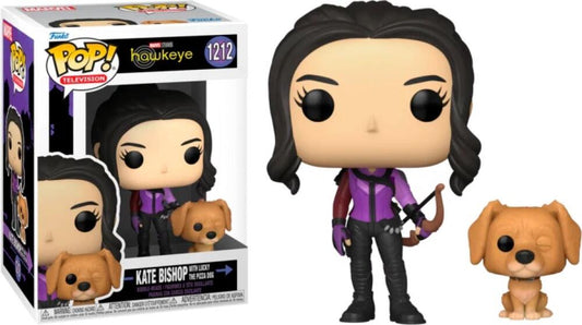 Funko Pop - 1212 Marvel - Hawkeye - Kate Bishop w/Dog Vinyl Figure  Image 1