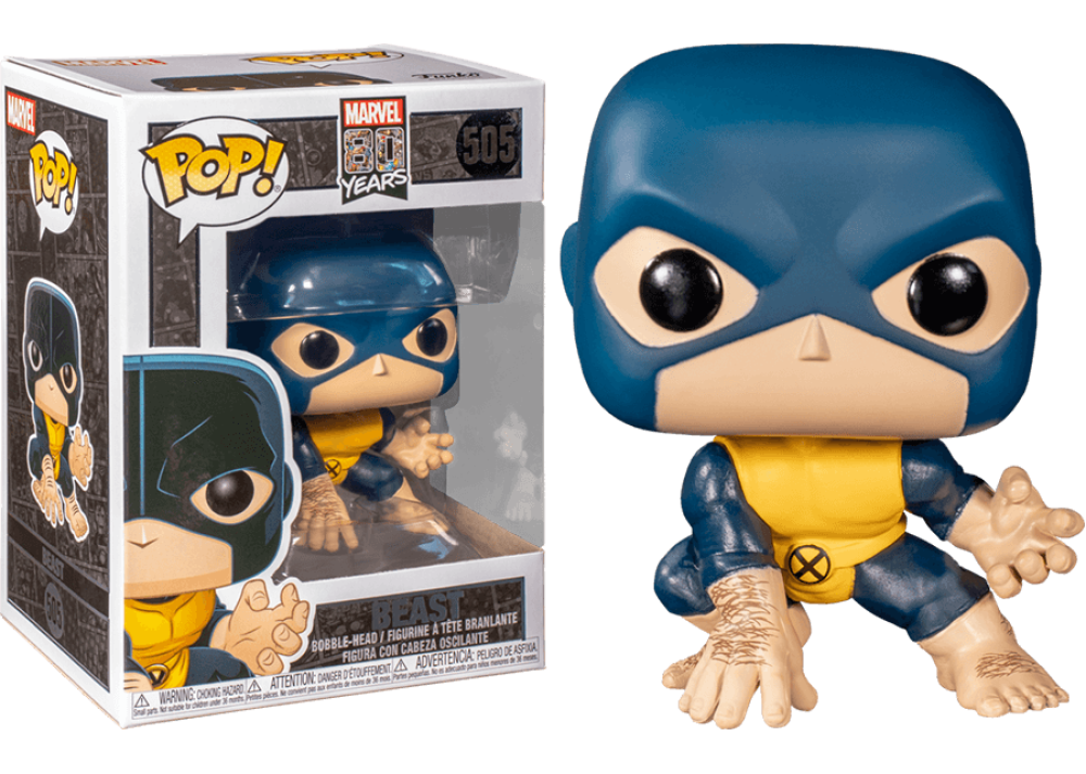 Funko Pop - 505 Marvel - 80 Years! - Beast Vinyl Figure  Image 1