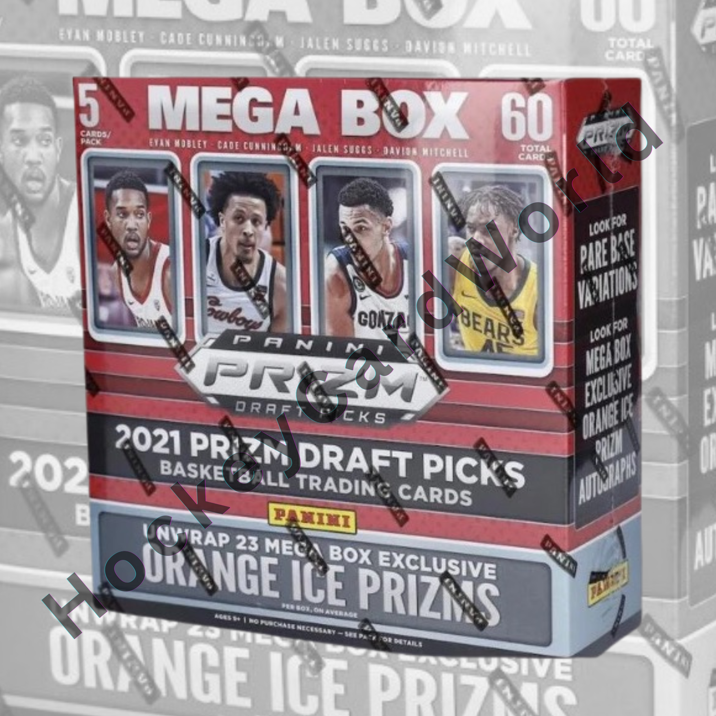 2021-22 Prizm Draft Picks Mega Basketball Sealed Box - 60 cards + Exclusives