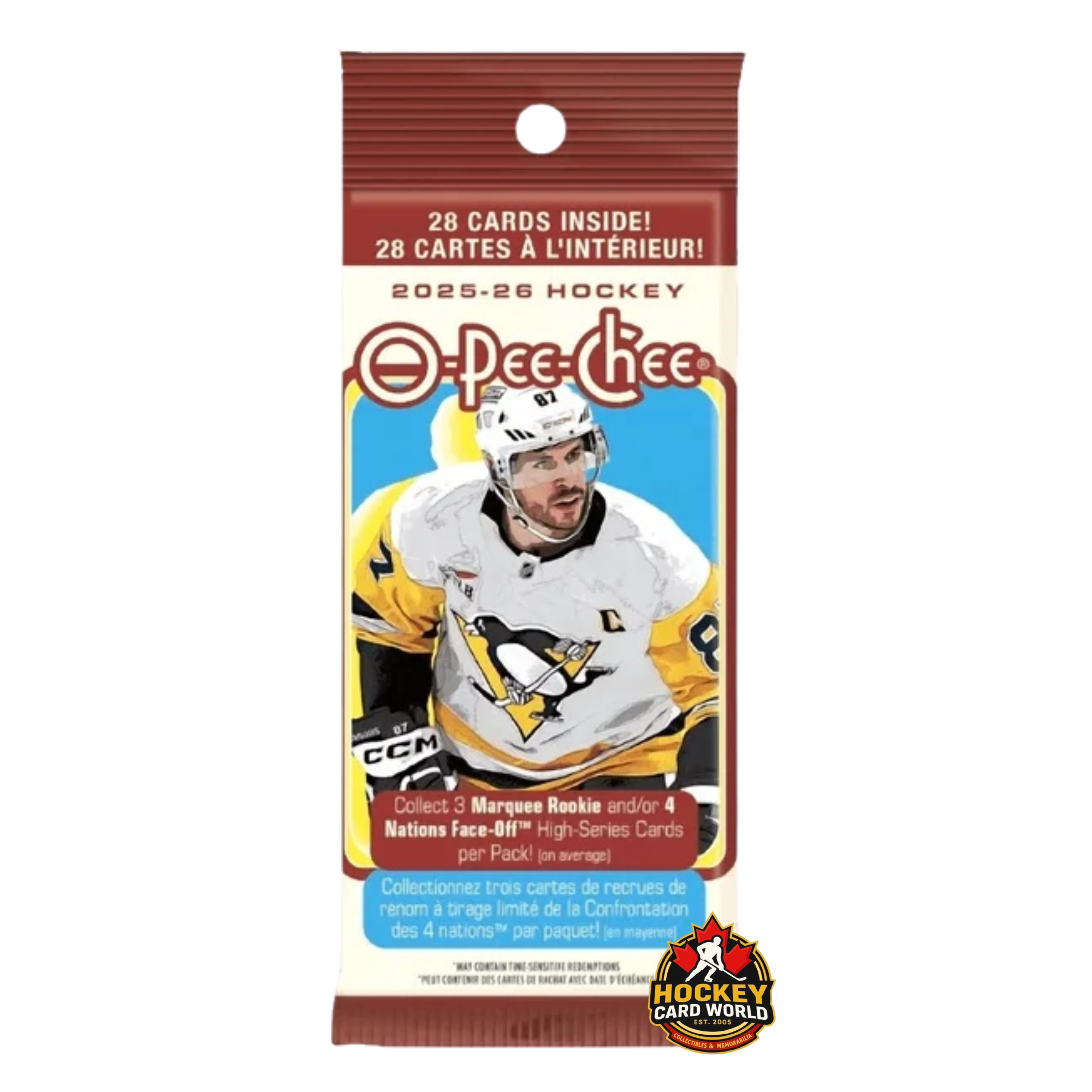 2025-26 Upper Deck O-Pee-Chee Hockey Jumbo Fat Pack - 28 cards per pack