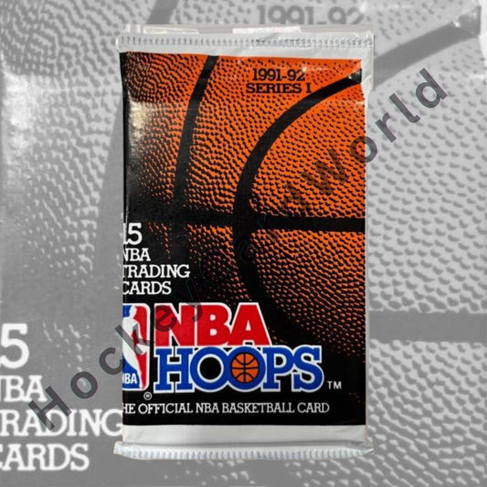 1991-92 NBA Hoops Series 1 Basketball Sealed Unopened Pack - 15 Card Pack