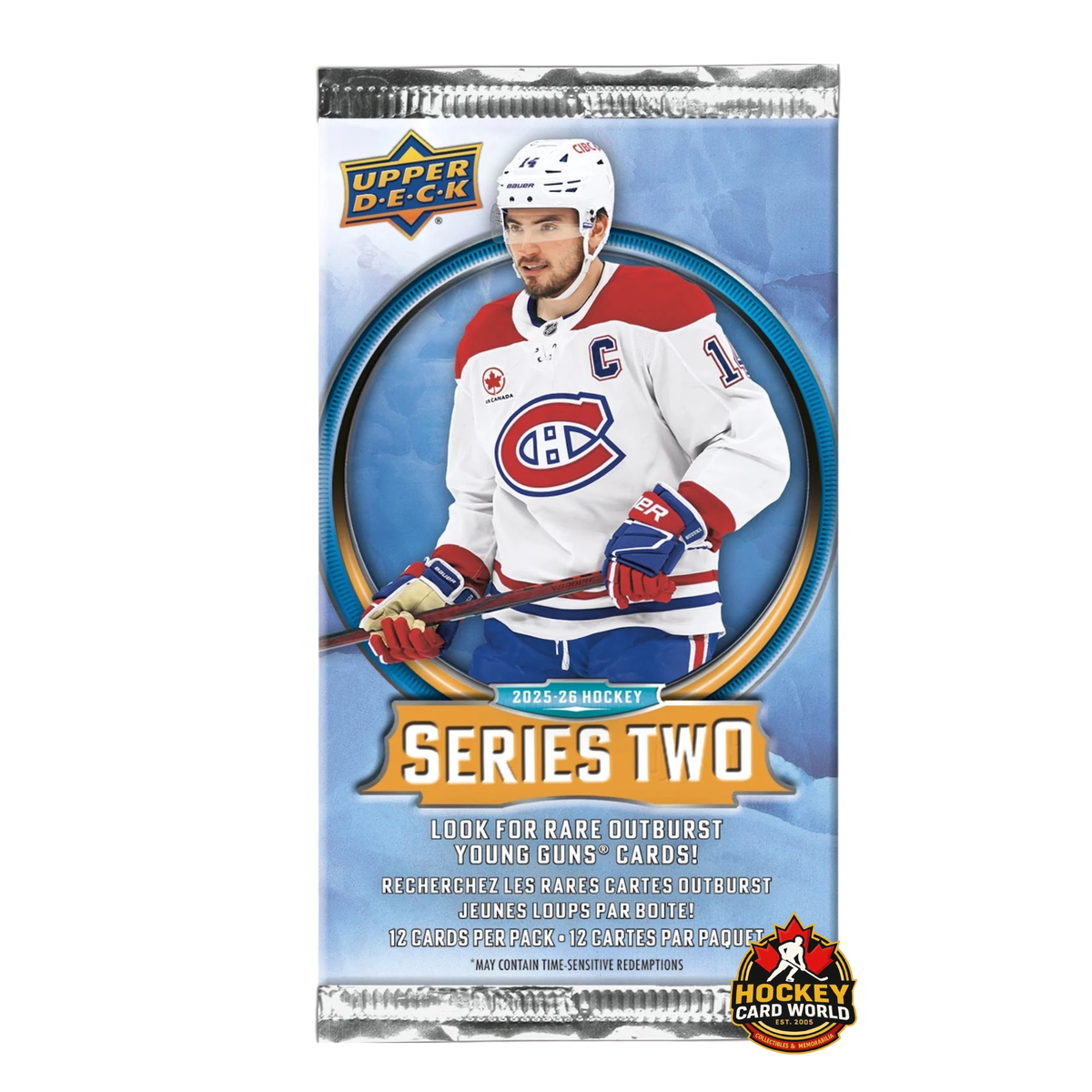 2025-26 Upper Deck Series 2 Hockey Retail Pack - 12 Cards Per Pack