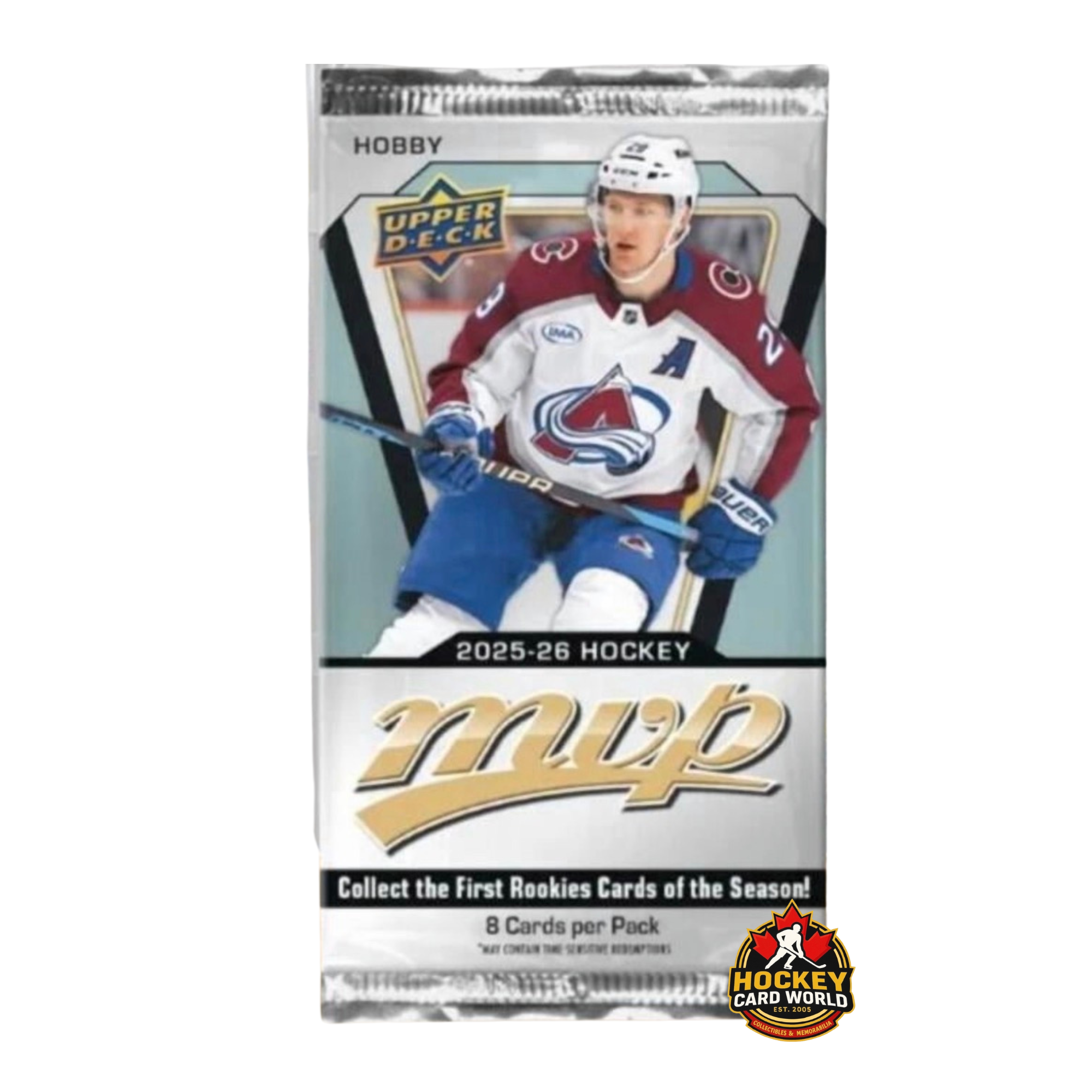 2025-26 Upper Deck MVP Hockey Sealed Hobby Pack - 8 Cards Per Pack