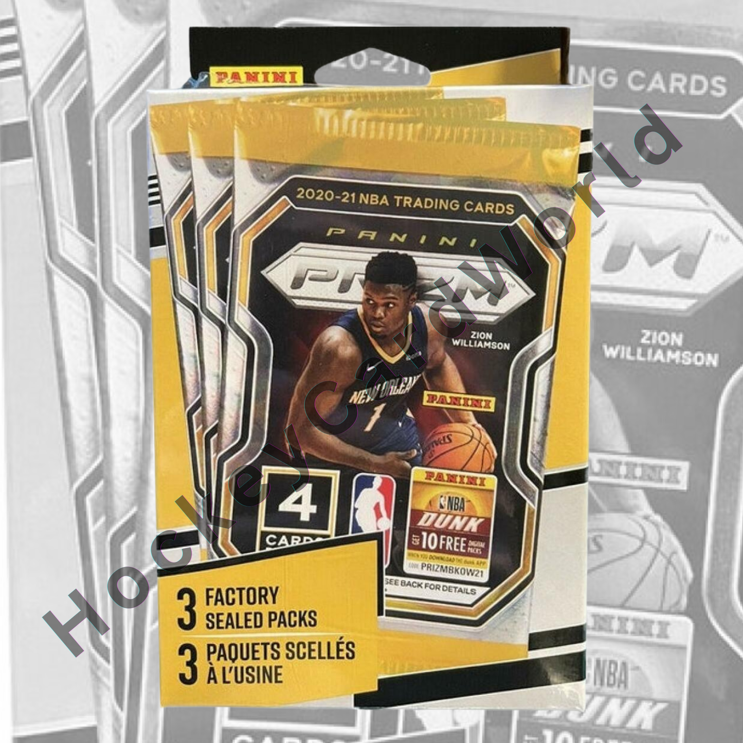 2020-21 Panini Prizm Basketball NBA 3 Pack Sealed Box