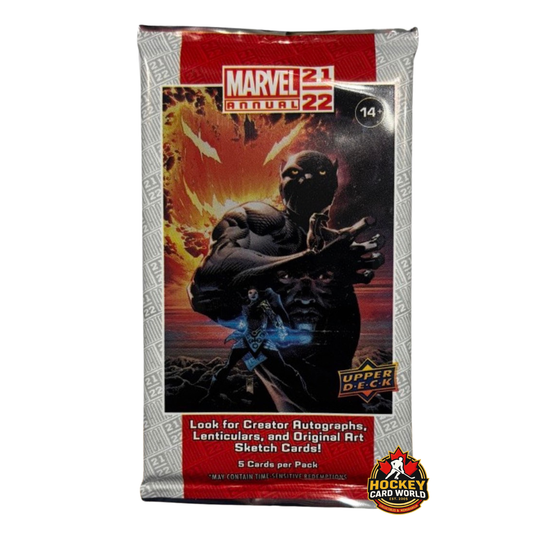 2021-22 Upper Deck Marvel Annual Sealed Pack - 5 Cards Per Pack