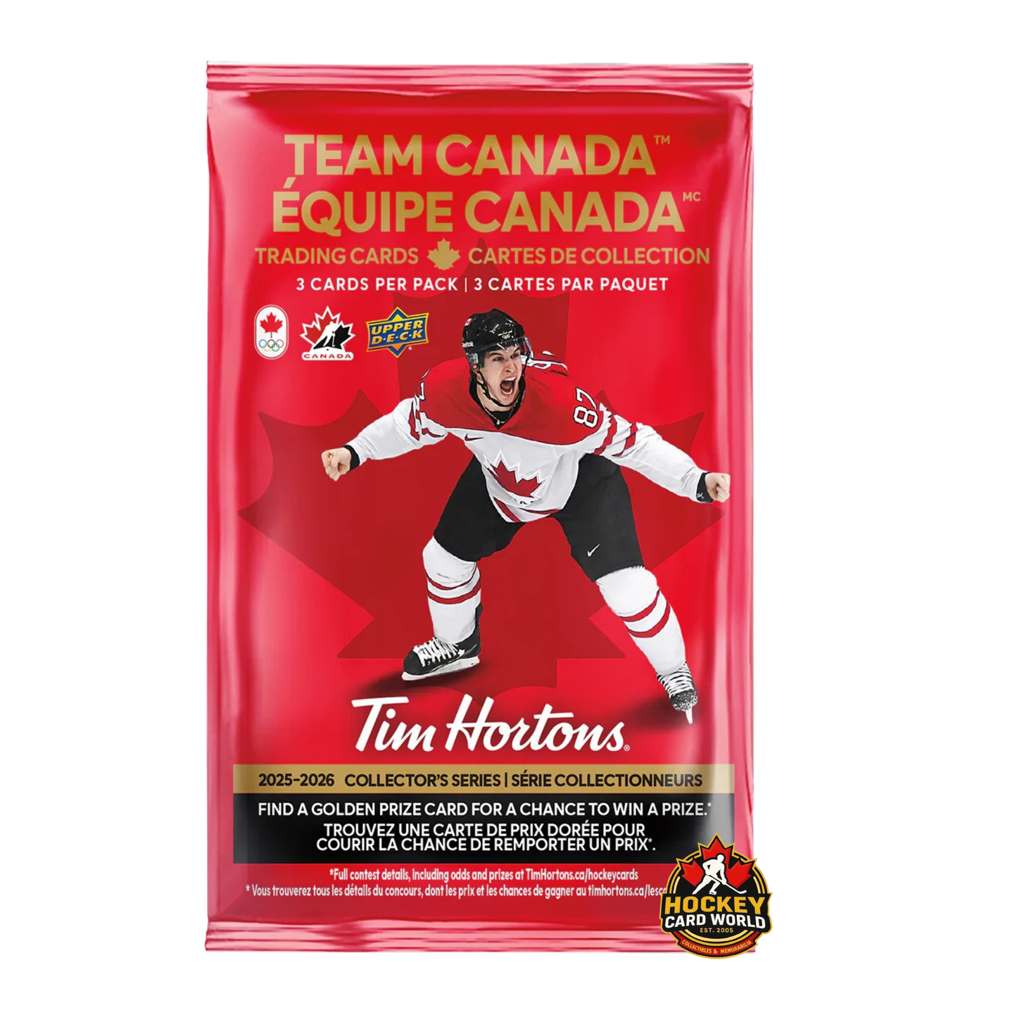 2025-26 Upper Deck Tim Hortons Team Canada Hockey Hobby Pack - Canadian Exclusive