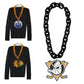 WinCraft Anaheim Ducks Hockey Big Chain Necklace - 38" plastic chain with foam logo