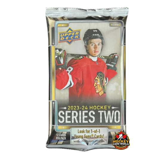 2023-24 Upper Deck Series 2 Hockey HOBBY Pack - 12 Cards Per Pack - Bedard RC ?