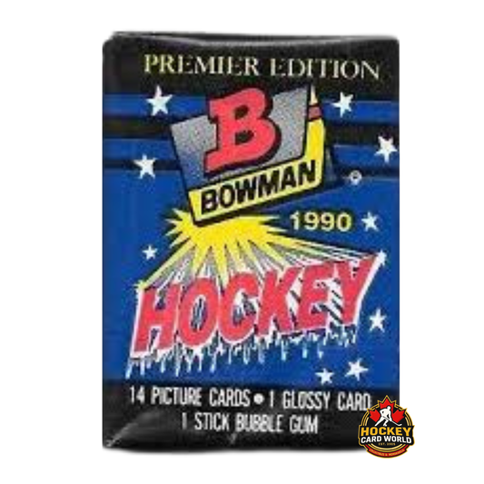 1990-91 Bowman Premier Edition Hockey Sealed Hobby Pack - 14 Cards Per Pack