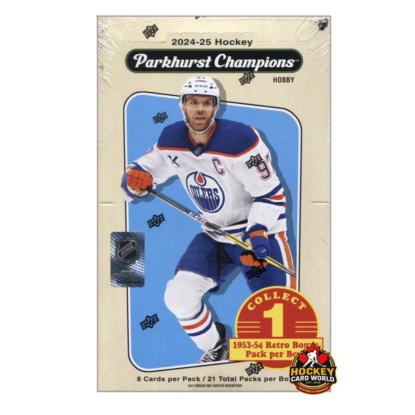 2024-25 Upper Deck Parkhurst Champions Hockey Hobby Box - Celebrini Rookie Year
