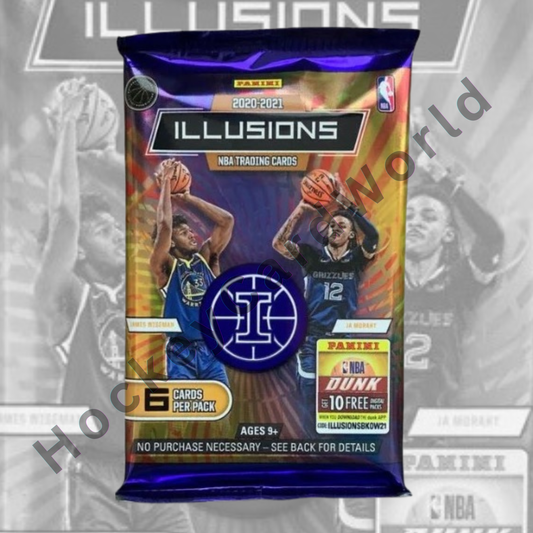 2020-21 Panini Illusions Basketball 6 Card Trading Card Pack