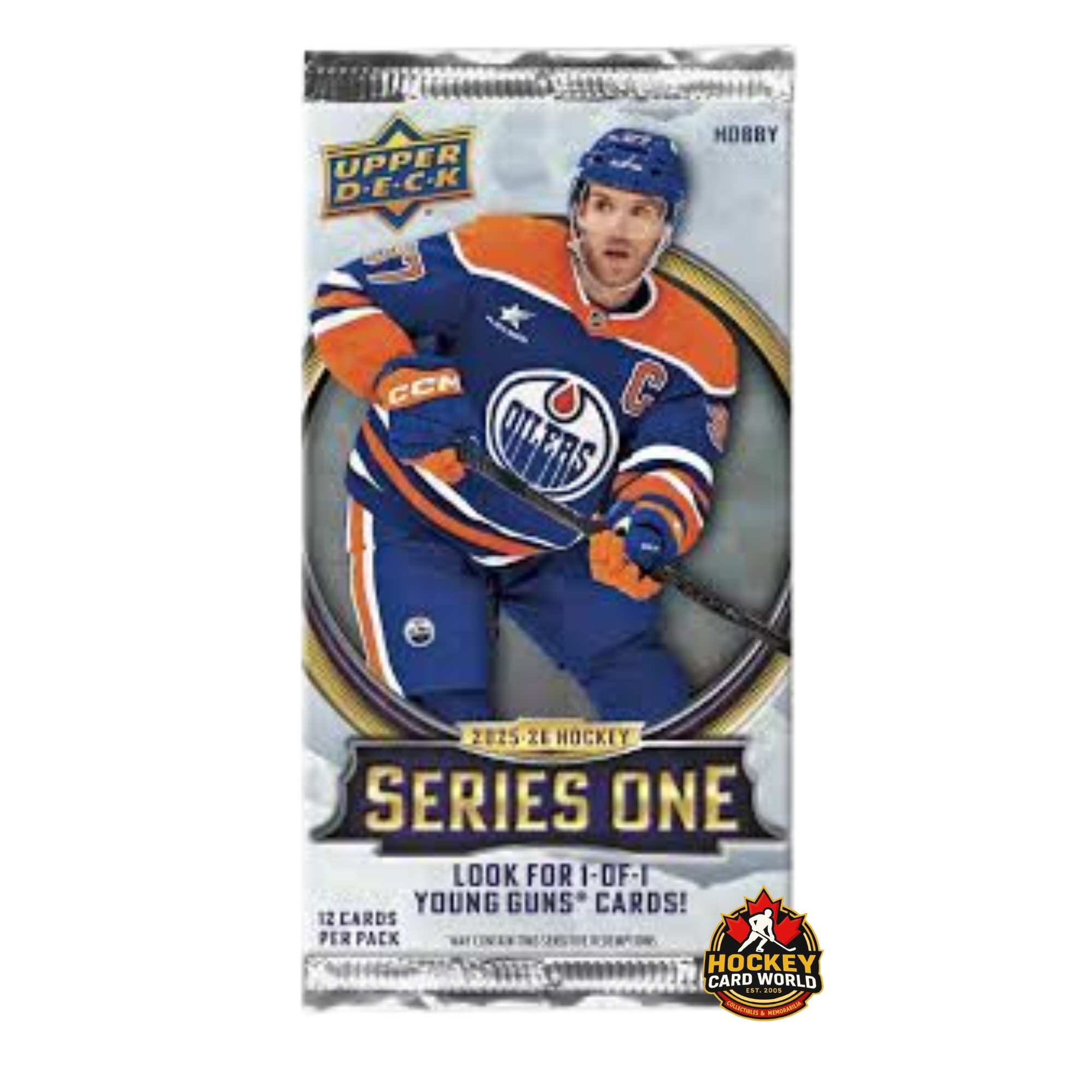 2025-26 Upper Deck Series 1 Hockey Hobby PACK - 12 cards Per Pack