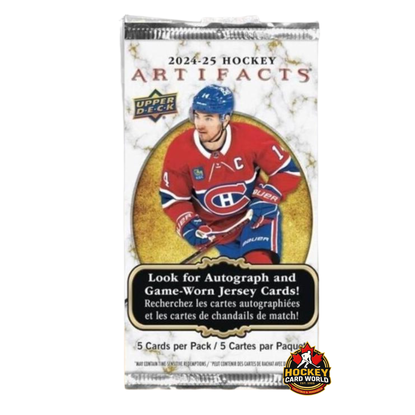 2024-25 Upper Deck Artifacts Hockey Retail PACK - 5 Cards Per Box