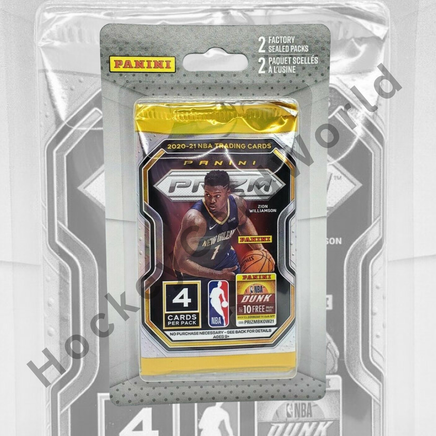 2020-21 Panini Prizm Basketball NBA Blister Pack - 2 Sealed packs!