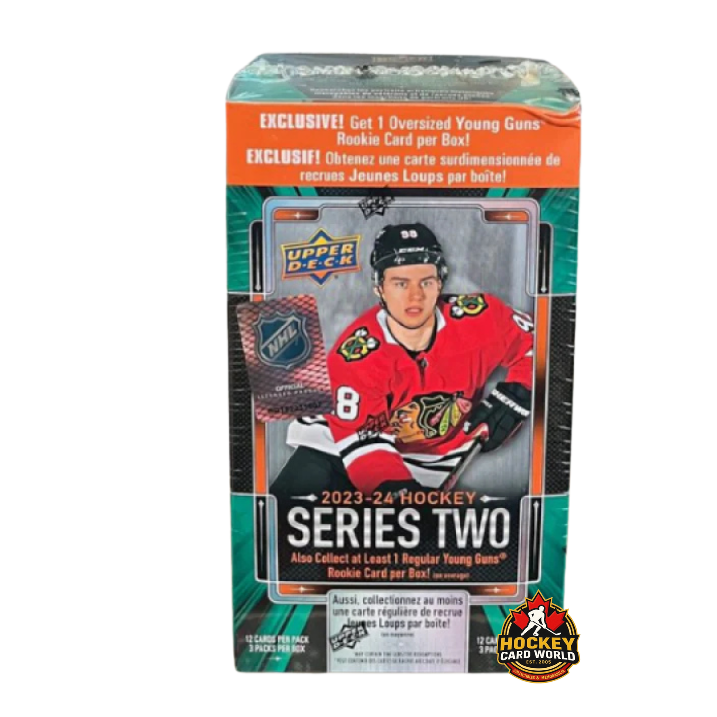 2023-24 Upper Deck Series 2 Oversized Hockey Blaster Box - Oversize Young Gun Inside!