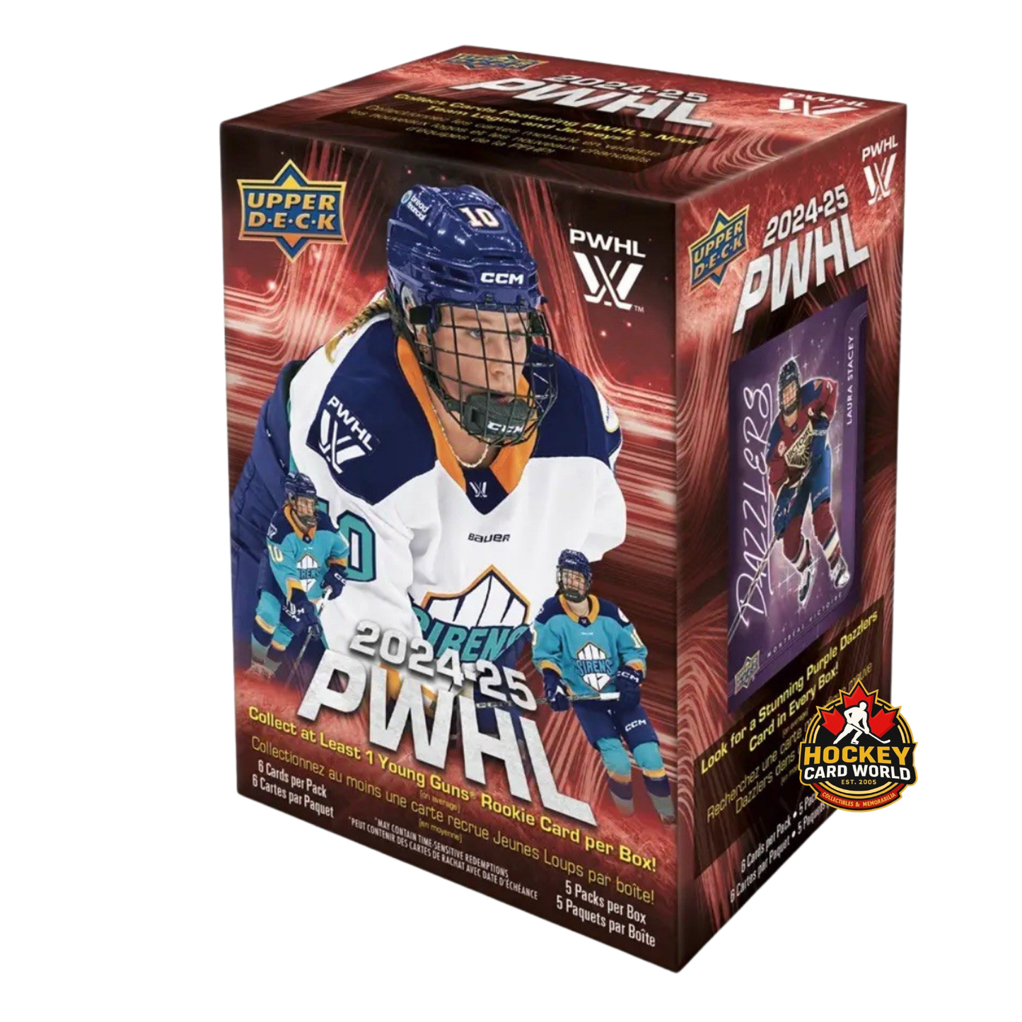 2024-25 Upper Deck PWHL Hockey Sealed Blaster Box - 5 Pack Box