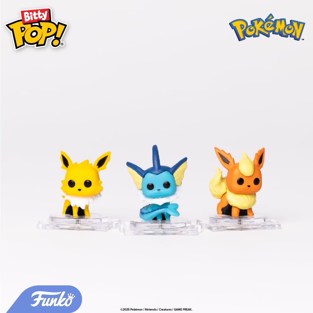 Funko - Bitty POP!: Pokémon 4-Pack Figures (Bulbasaur, Flareon, Pichu, and Charizard)