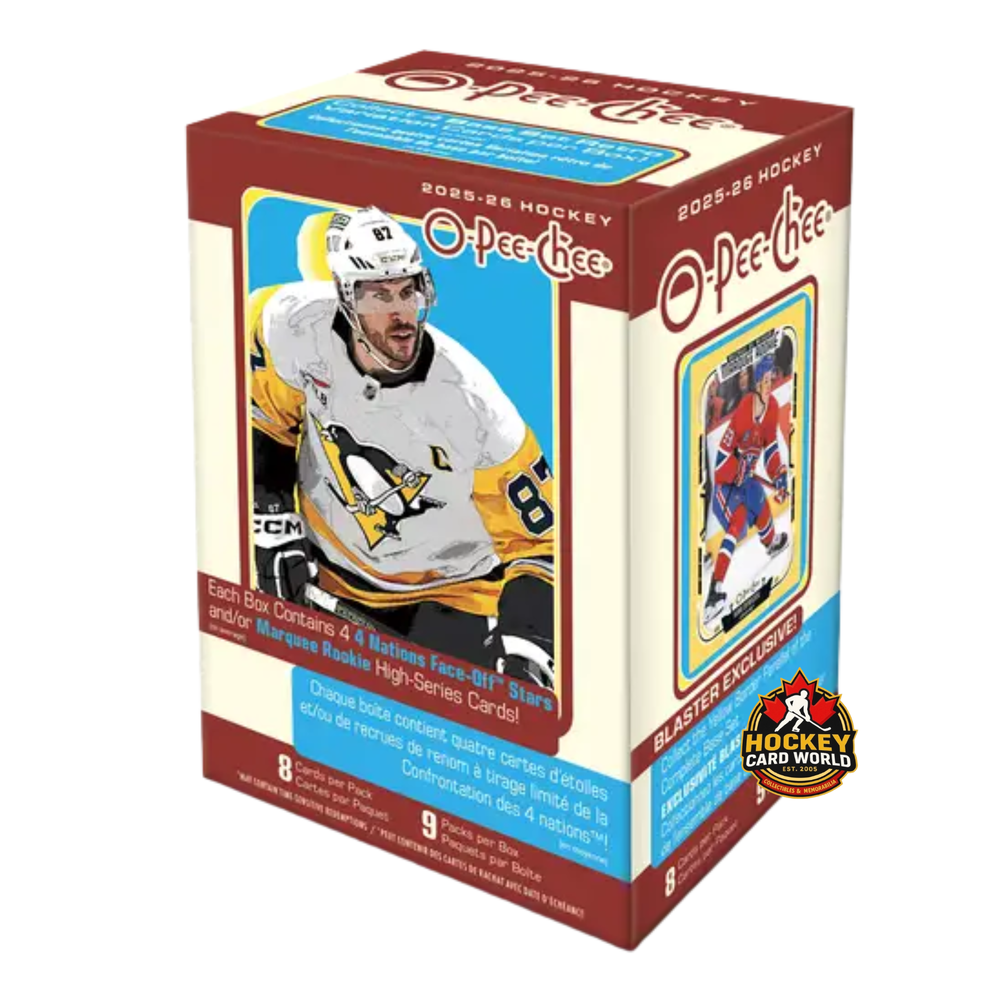 2025-26 Upper Deck O-Pee-Chee Hockey Blaster Box - 9 Packs Per Box