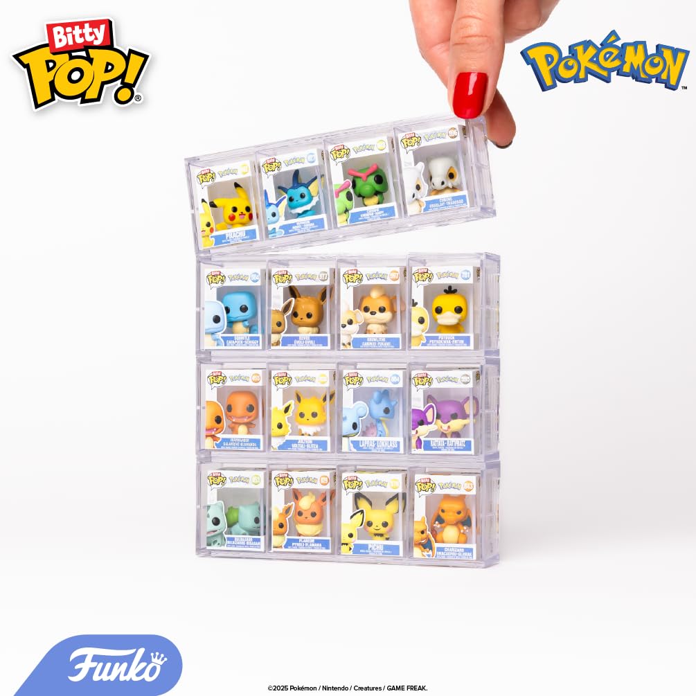 Funko - Bitty POP!: Pokémon 4-Pack Figures (Squirtle, Eevee, Growlithe, and Psyduck)