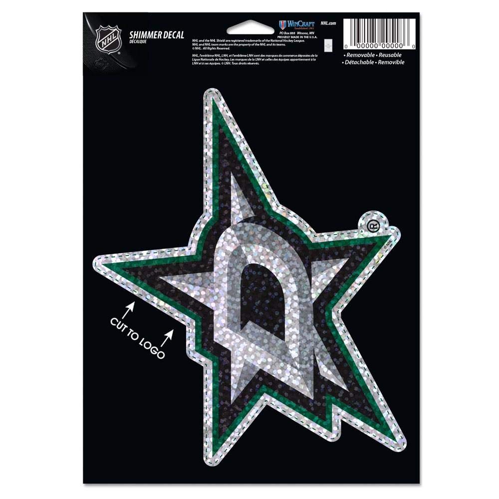 Wincraft  Dallas Stars Shimmer Decal 5 by 7-Inch Hockey