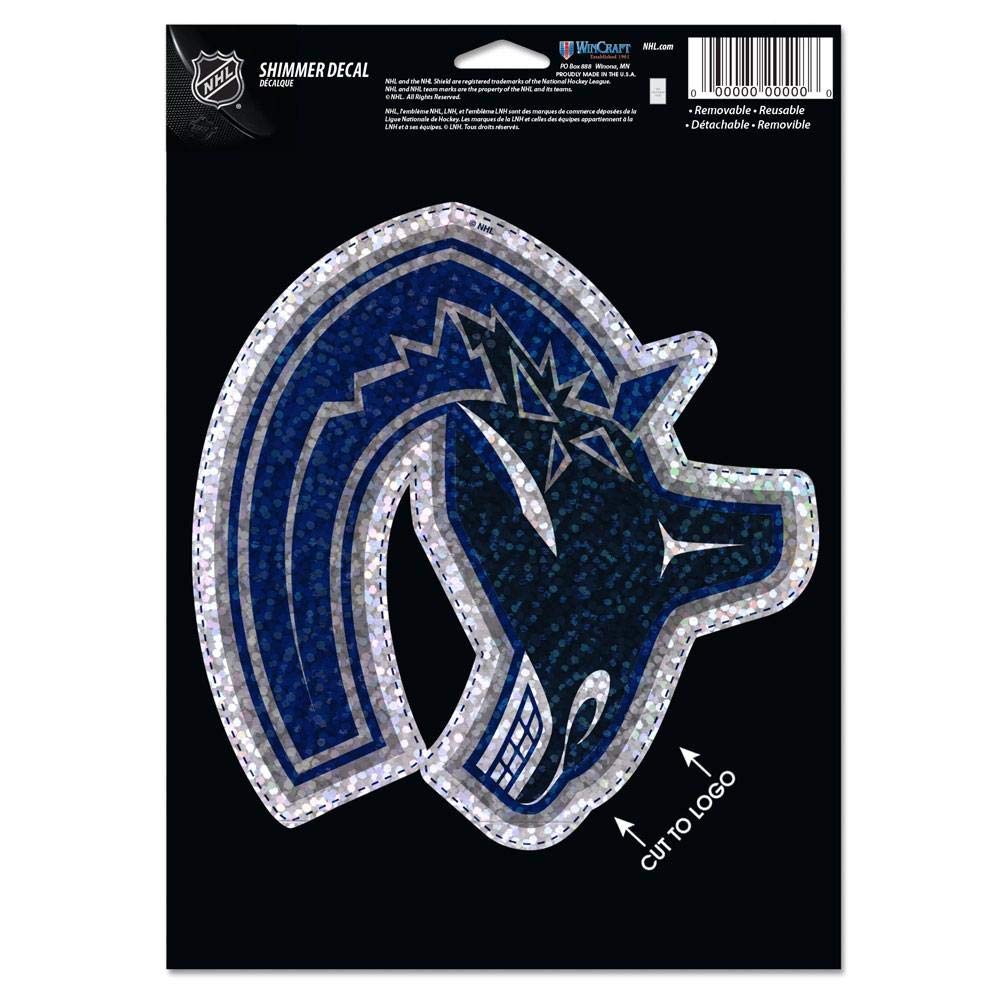 Wincraft Vancouver Canucks Shimmer Decal 5 by 7-Inch Hockey