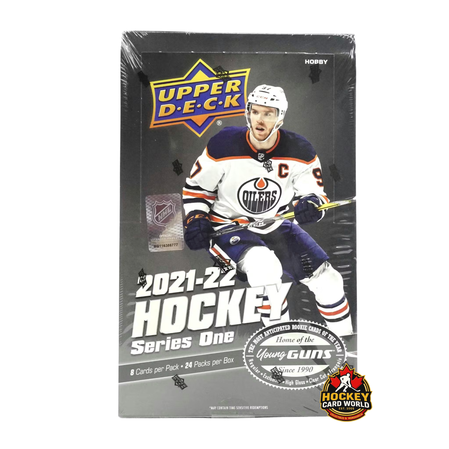 2021-22 Upper Deck Series 1 Hockey Hobby Box - 24 Packs Per Box