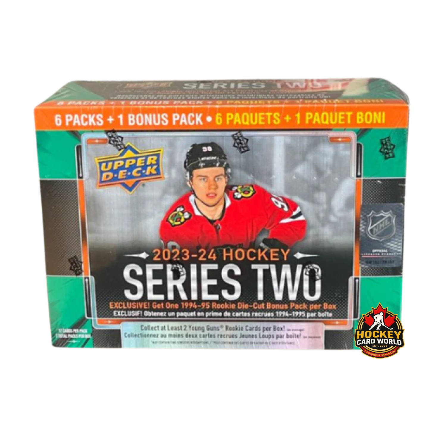 2023-24 Upper Deck Series 2 Hockey Mega Box - 7 Packs Per Box
